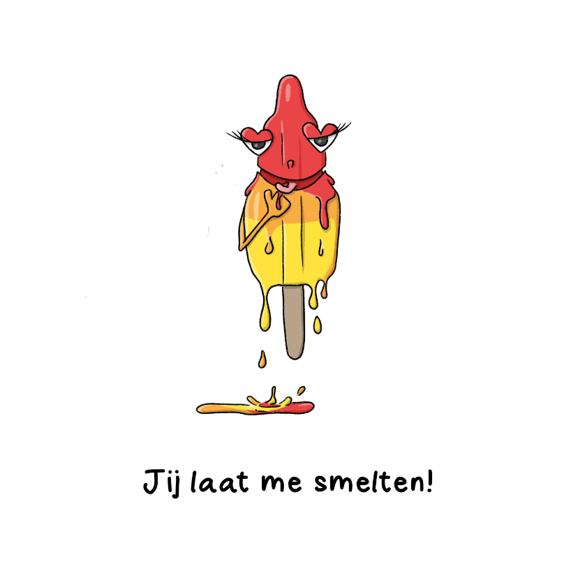 Liefdekaart jij laat me smelten kaart - Liefde kaarten Liefde kaarten - Liefdekaart jij laat me smelten kaart