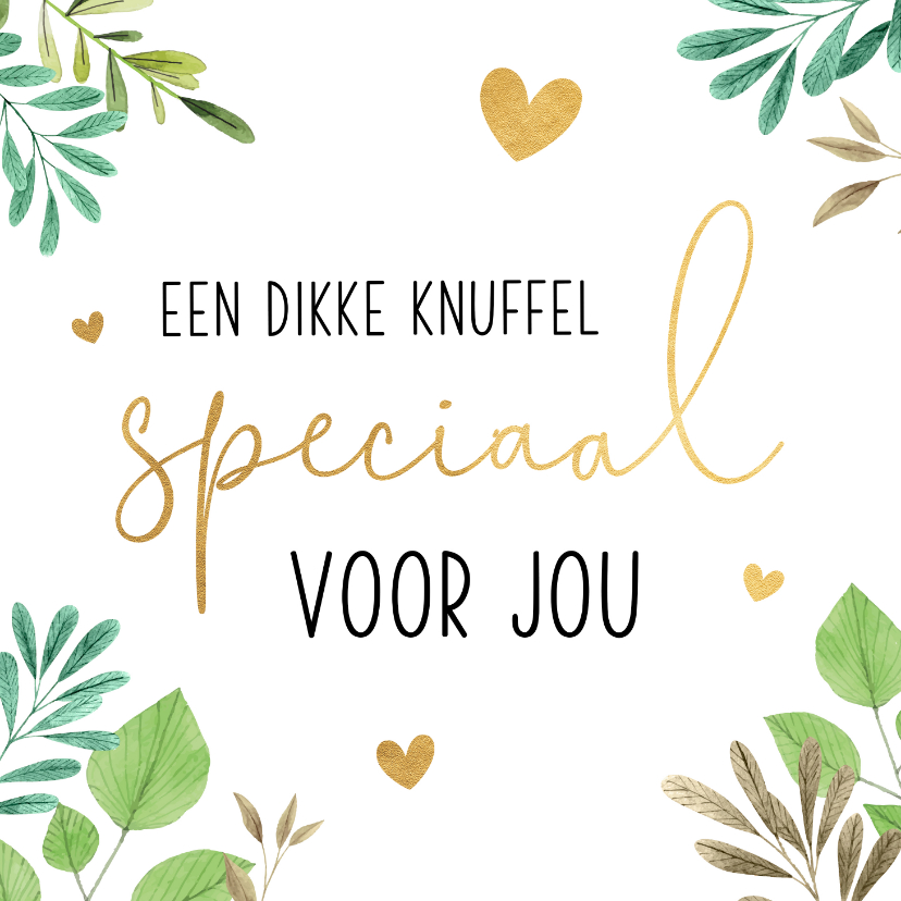 Liefde kaarten - Liefdekaart knuffel voor jou