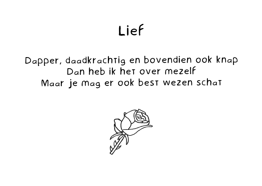 Liefdekaart Lief - Gedicht - Liefde kaarten Liefde kaarten - Liefdekaart Lief - Gedicht