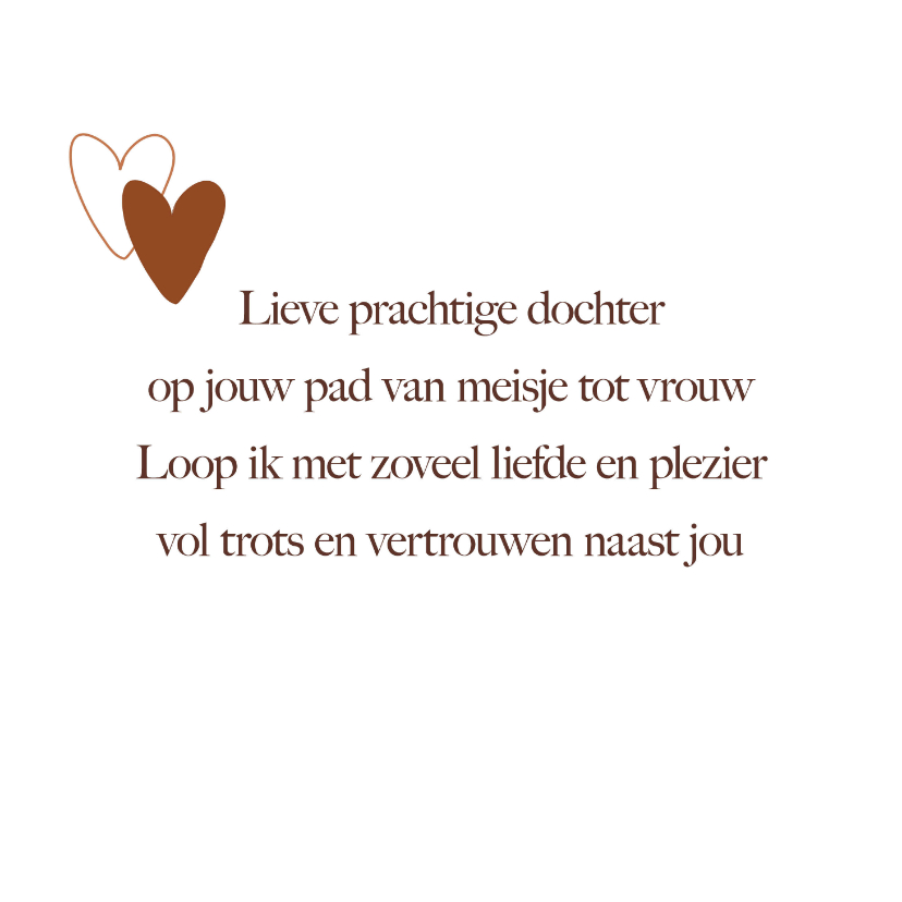 Liefdekaart voor mijn dochter - Liefde kaarten Liefde kaarten - Liefdekaart voor mijn dochter