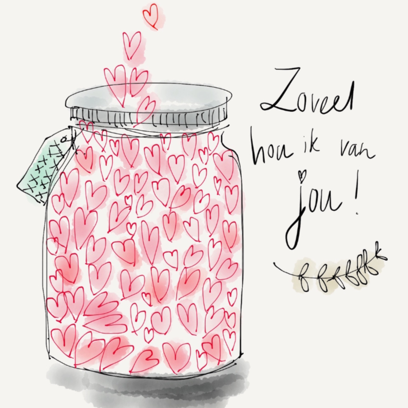 Liefdeskaart Hartjes - Liefde kaarten Liefde kaarten - Liefdeskaart Hartjes