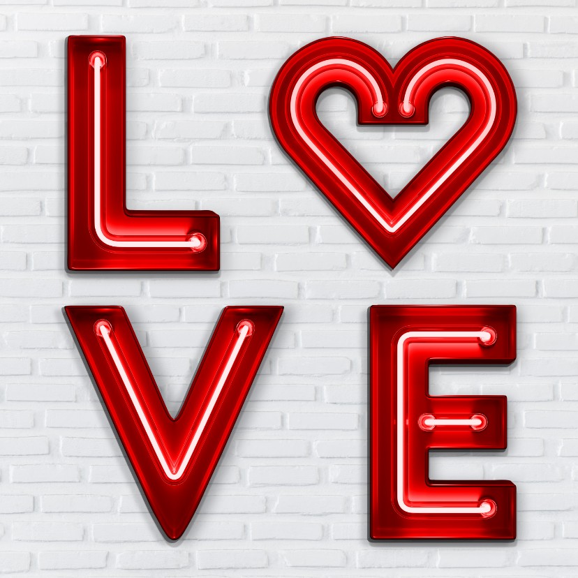 Neon Love Letters - Liefde kaarten Liefde kaarten - Neon Love Letters