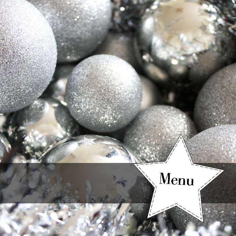 Kerst menu - Menukaarten Menukaarten - Kerst menu