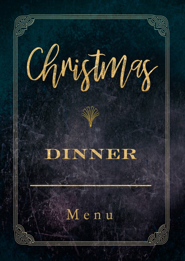 kerstmenu great gatsby stijl - Menukaarten Menukaarten - kerstmenu great gatsby stijl