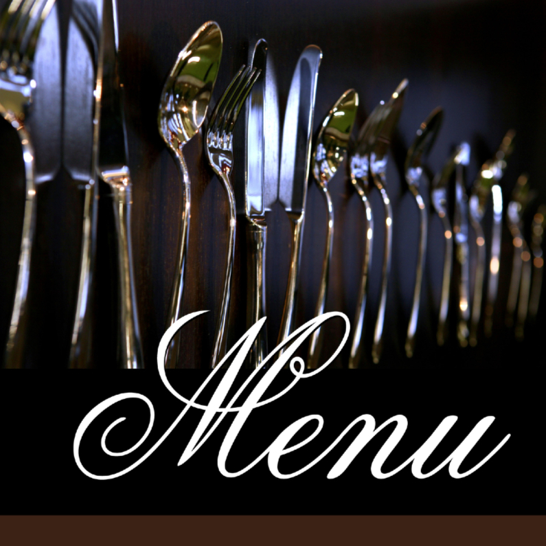Menukaart 5 - Bestek - Menukaarten Menukaarten - Menukaart 5 - Bestek