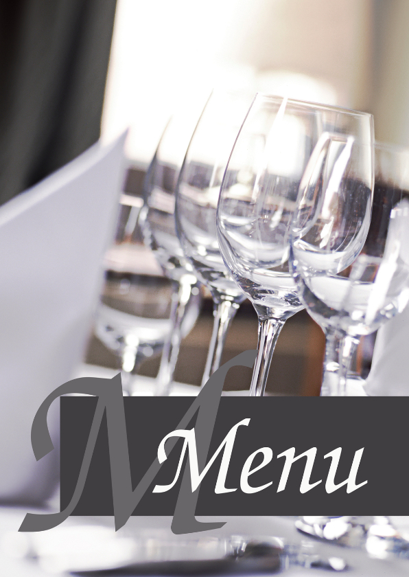 Menukaart classy - Menukaarten Menukaarten - Menukaart classy