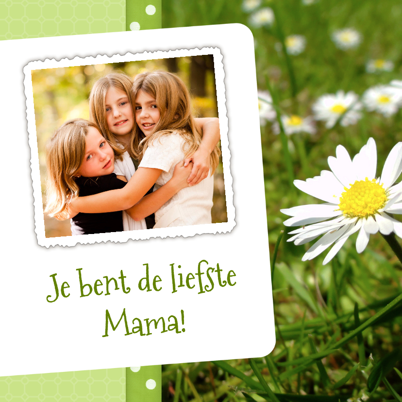 Bloemenkaart Madelief Mama - BK - Moederdag kaarten Moederdag kaarten - Bloemenkaart Madelief Mama - BK