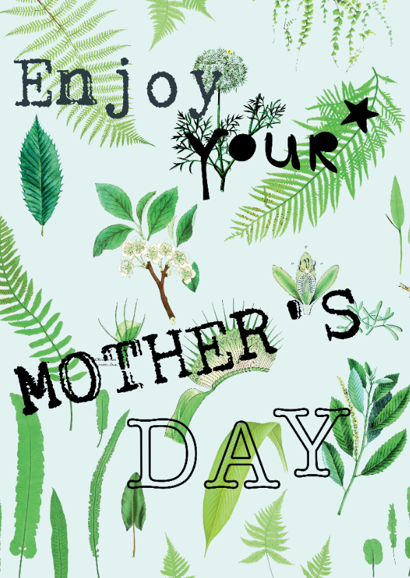 Moederdag kaarten - Enjoy your mother's day
