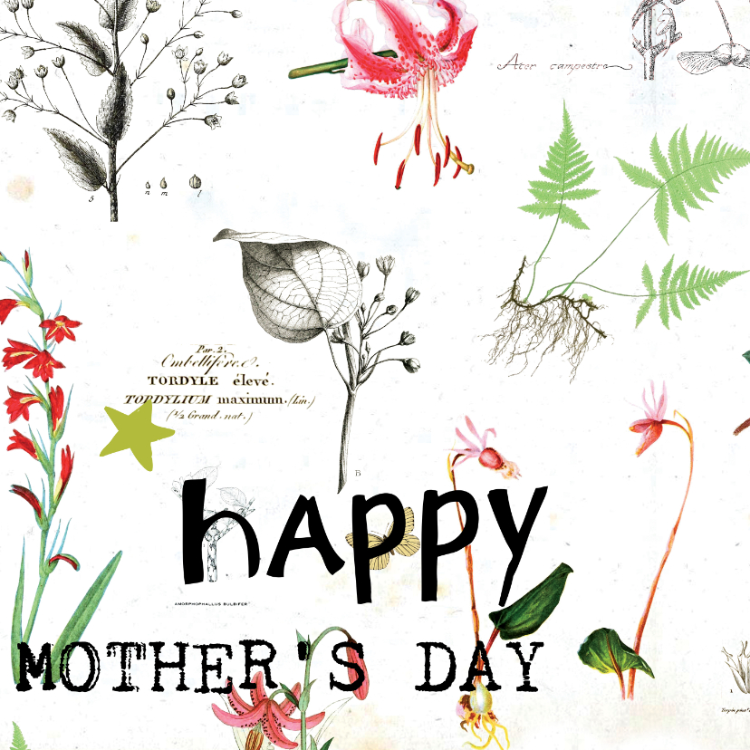 Moederdag kaarten - Happy mother's day