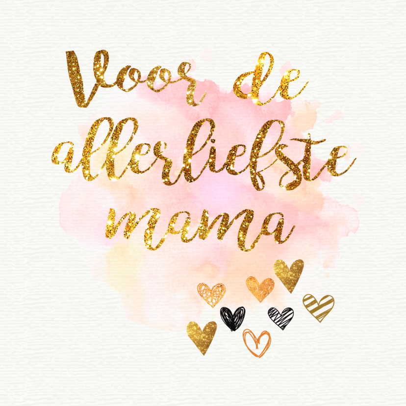 hartjes moederdagkaart - Moederdag kaarten Moederdag kaarten - hartjes moederdagkaart