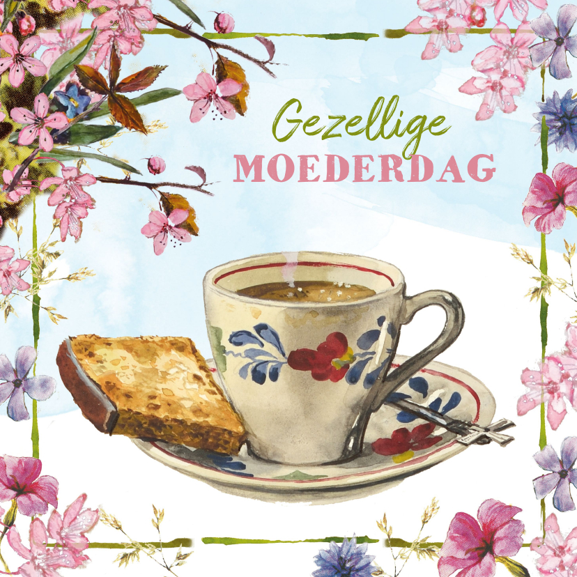 Kopje koffie voor de allerliefste moeder - Moederdag kaarten Moederdag kaarten - Kopje koffie voor de allerliefste moeder