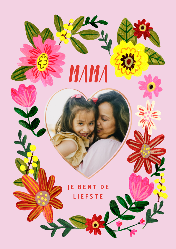 Moederdag kaarten - Moederdag bloemen voor elke dag