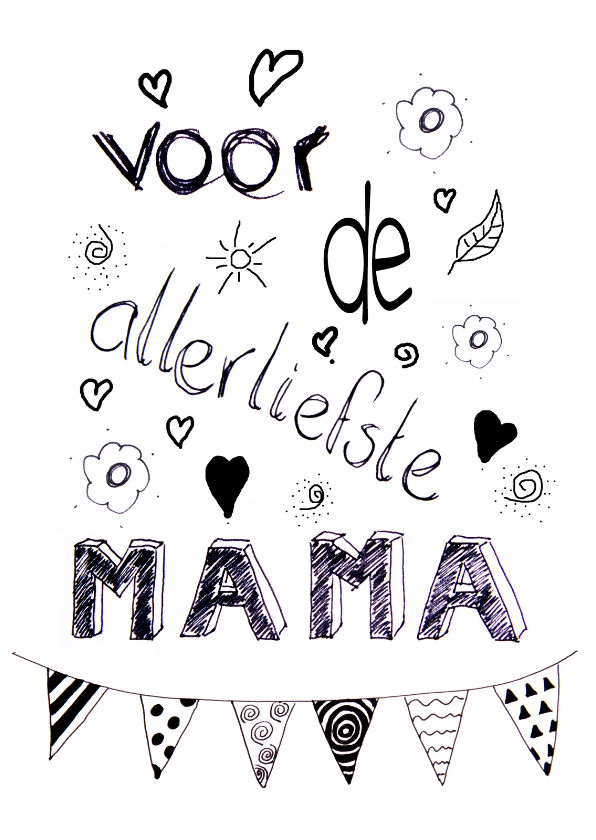 moederdag handletter mama - Moederdag kaarten Moederdag kaarten - moederdag handletter mama