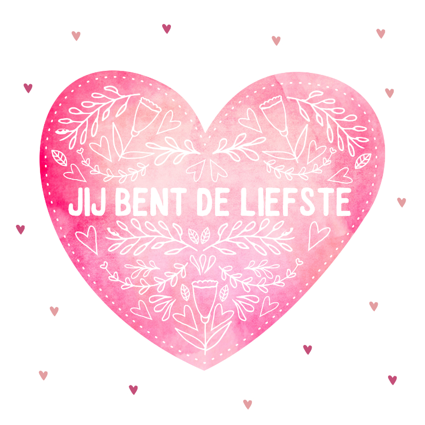 Moederdag - jij bent de liefste waterverf - Moederdag kaarten Moederdag kaarten - Moederdag - jij bent de liefste waterverf