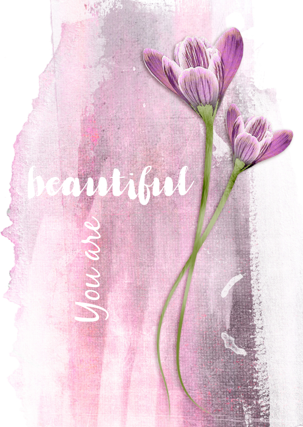 Moederdag kaart you are beautiful - Moederdag kaarten Moederdag kaarten - Moederdag kaart you are beautiful