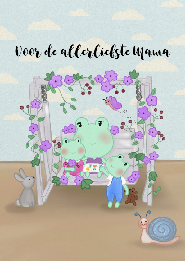 Moederdag. Kikker Mama - Moederdag kaarten Moederdag kaarten - Moederdag. Kikker Mama