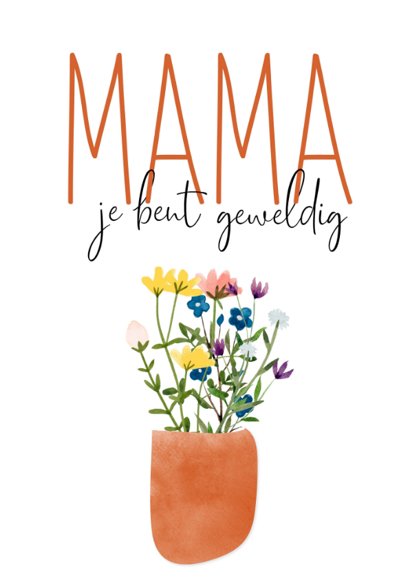 Moederdag kaarten - Moederdag | Mama je bent geweldig