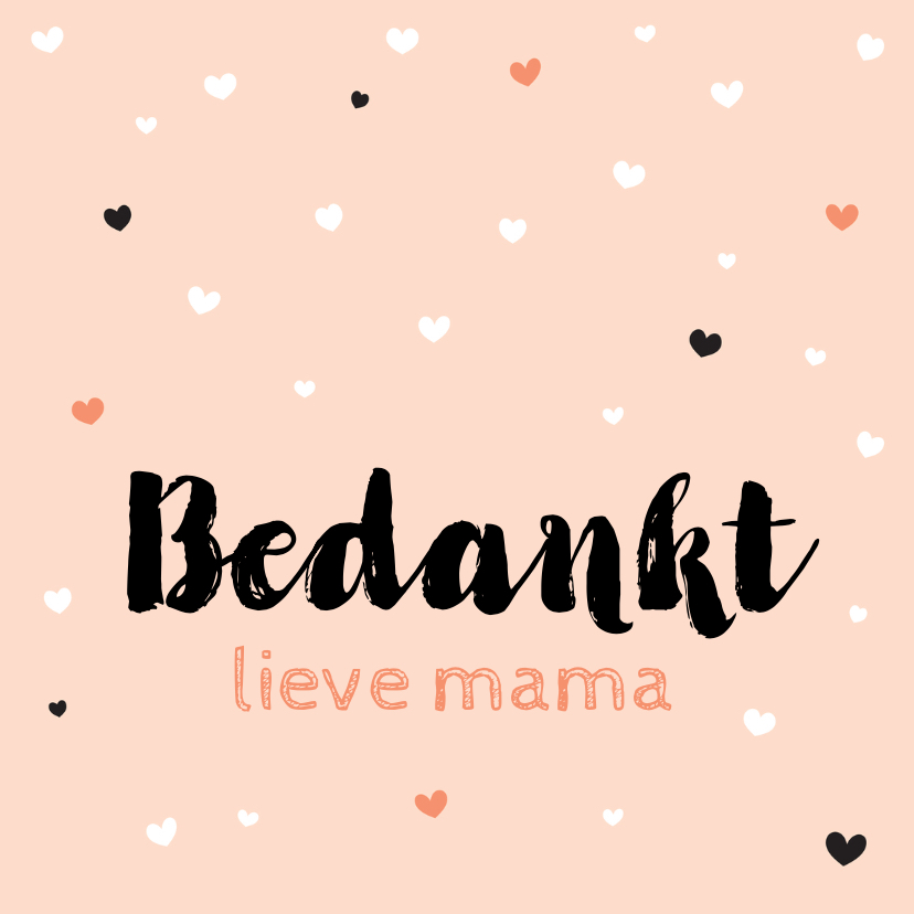 Moederdagkaart bedankt - HB - Moederdag kaarten Moederdag kaarten - Moederdagkaart bedankt - HB