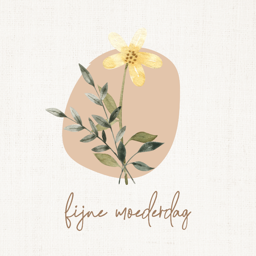 Moederdag kaarten - Moederdagkaart fijne moederdag bloemen