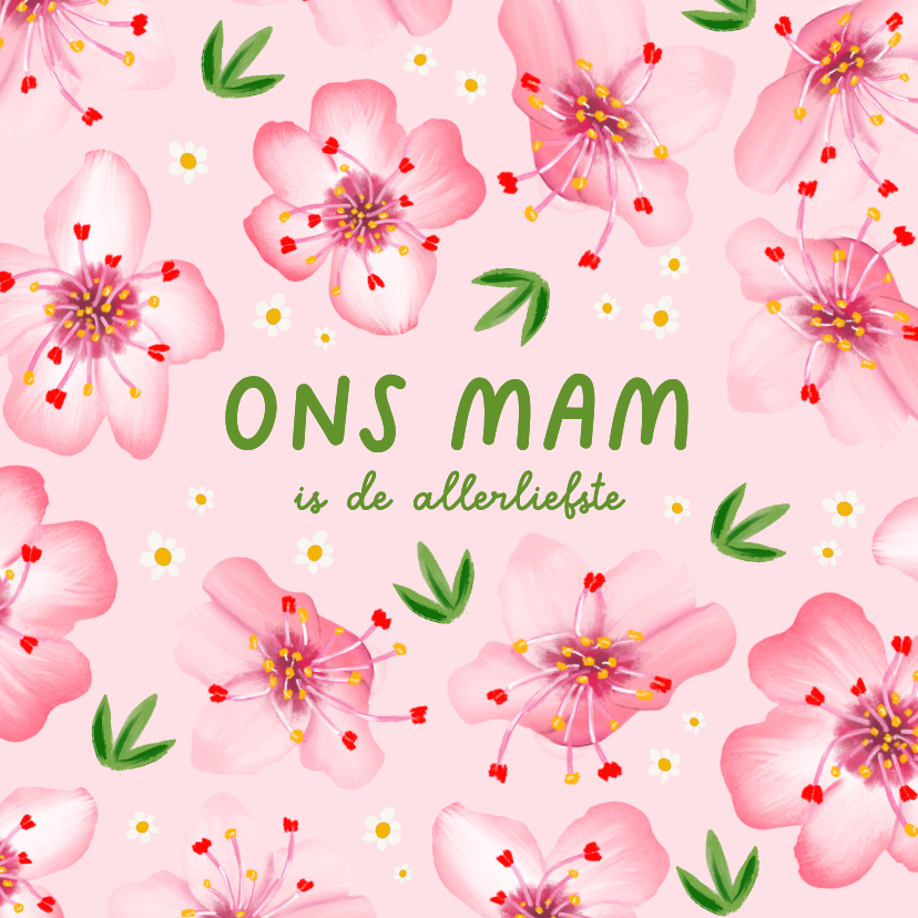 Moederdag kaarten - Moederdagkaart in Brabants dialect 'ons mam'