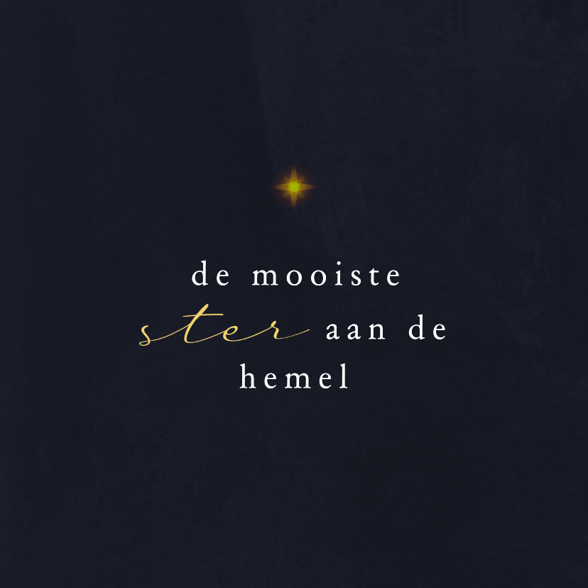 Moederdag kaarten - Moederdagkaart mooiste ster aan de hemel sterkte