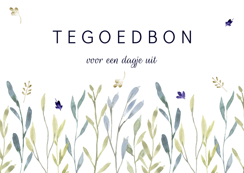 Moederdag kaarten - Moederdagkaart tegoedbon twijgjes