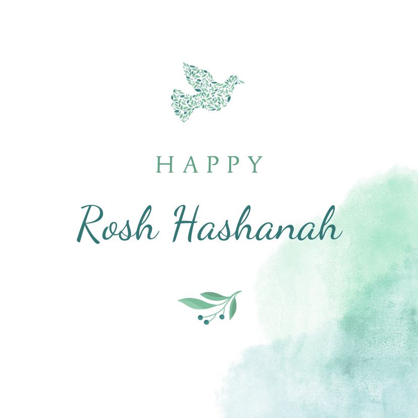 Nieuwjaarskaarten - Happy Rosh Hashanah Joodse jaarwisseling
