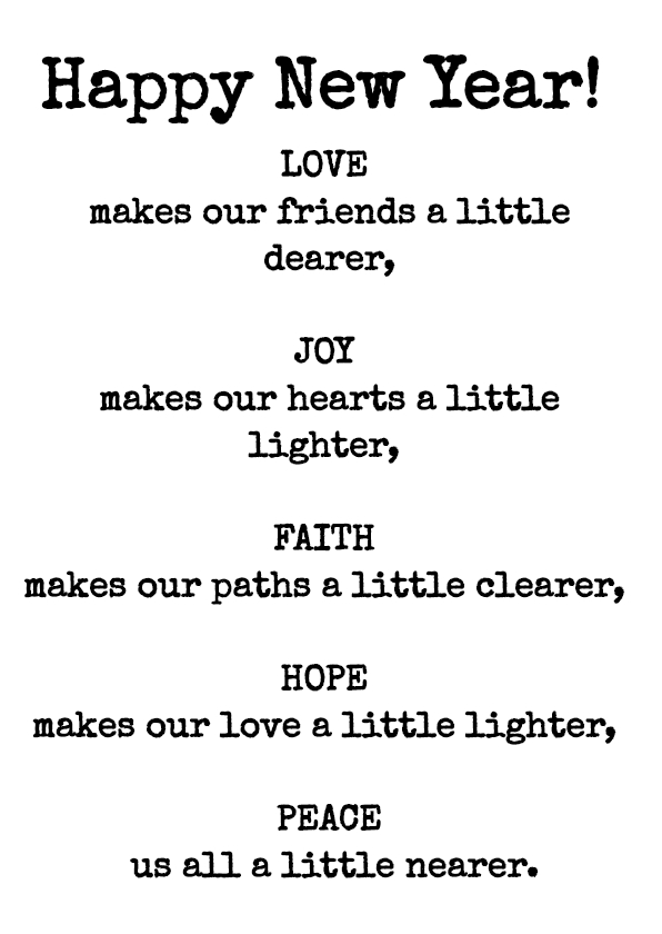 Joy makes our hearts lighter - Nieuwjaarskaarten Nieuwjaarskaarten - Joy makes our hearts lighter