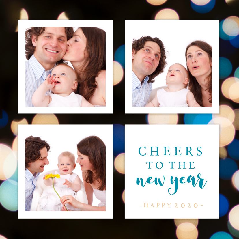 Kerstkaart collage new year - Nieuwjaarskaarten Nieuwjaarskaarten - Kerstkaart collage new year