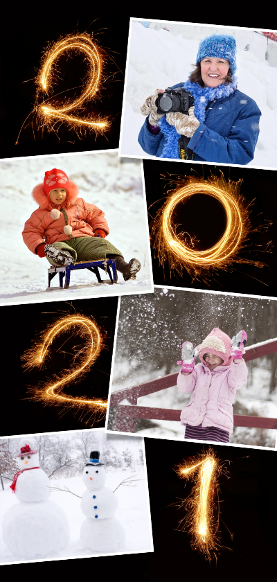 Nieuwjaar 2021 vuurwerk fotocollage - Nieuwjaarskaarten Nieuwjaarskaarten - Nieuwjaar 2021 vuurwerk fotocollage