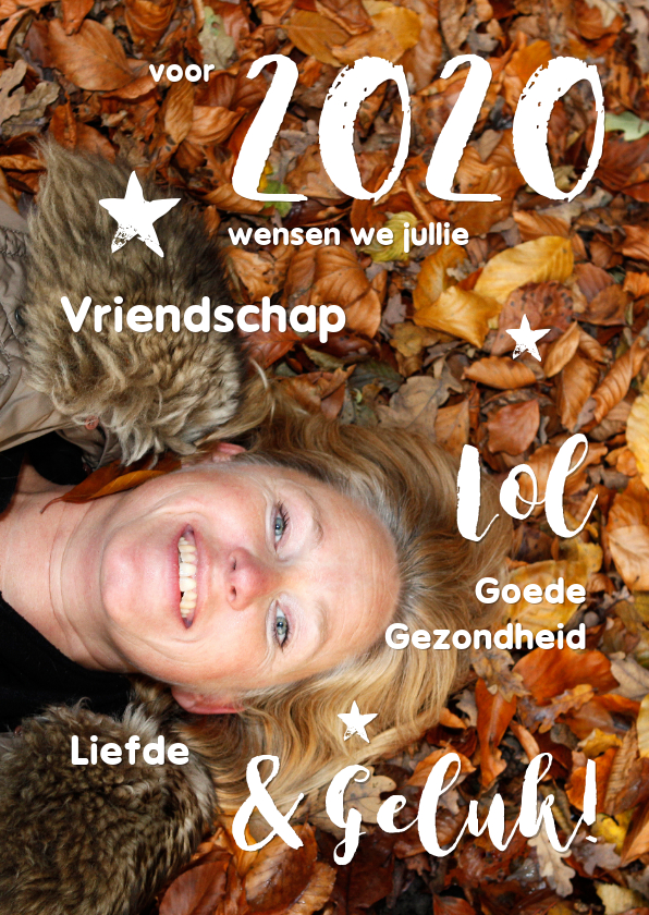 Nieuwjaarskaart 2020 cover eigen foto - Nieuwjaarskaarten Nieuwjaarskaarten - Nieuwjaarskaart 2020 cover eigen foto
