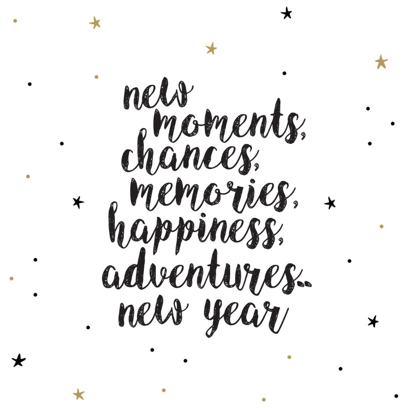 Nieuwjaarskaart - new moments new adventures - Nieuwjaarskaarten Nieuwjaarskaarten - Nieuwjaarskaart - new moments new adventures