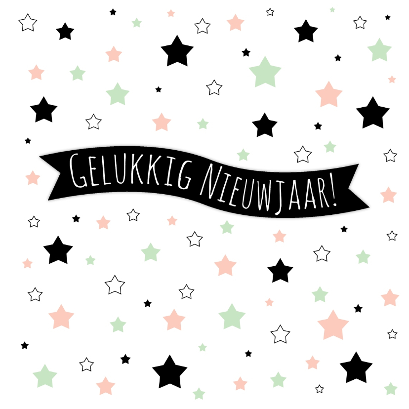 Nieuwjaarskaart Ster - WW - Nieuwjaarskaarten Nieuwjaarskaarten - Nieuwjaarskaart Ster - WW
