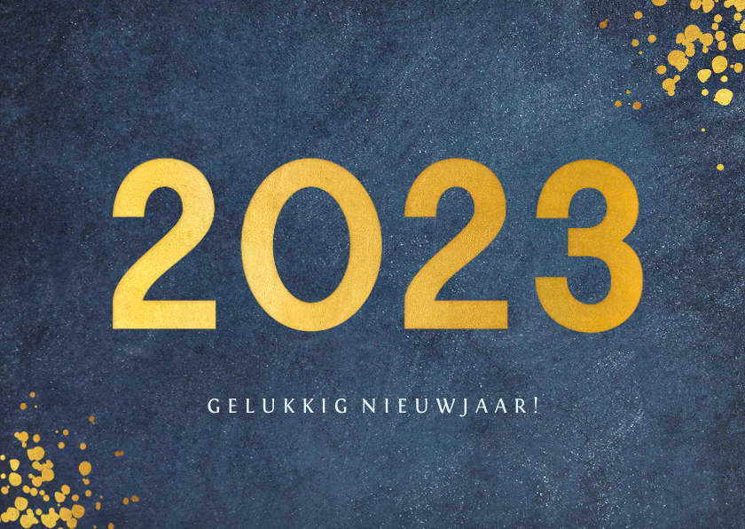 Stijlvolle blauwe zakelijke nieuwjaarskaart jaartal 2022 - Nieuwjaarskaarten Nieuwjaarskaarten - Stijlvolle blauwe zakelijke nieuwjaarskaart jaartal 2022