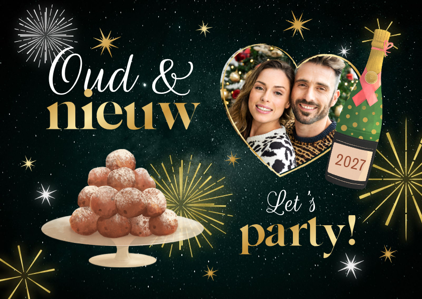 Uitnodiging oudejaarsavond oud & nieuw party vuurwerk - Nieuwjaarskaarten Nieuwjaarskaarten - Uitnodiging oudejaarsavond oud & nieuw party vuurwerk