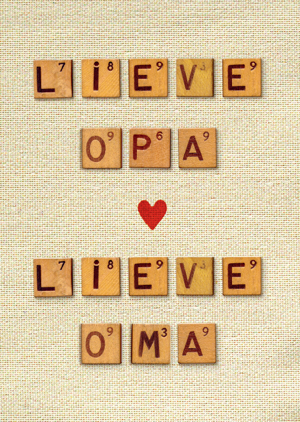 Opa en Oma dag vintage letters - Opa en Oma kaarten Opa en Oma kaarten - Opa en Oma dag vintage letters