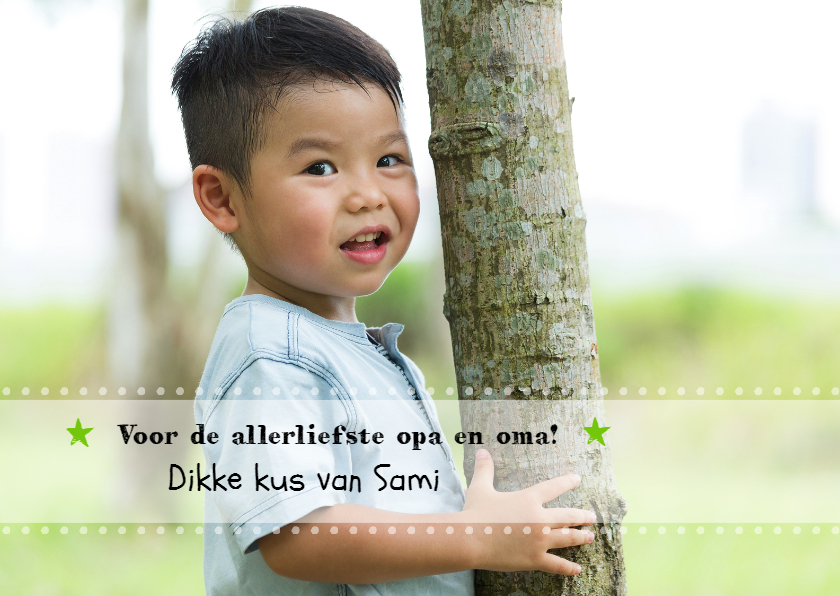 Opa en omadag kaart stippellijn - Opa en Oma kaarten Opa en Oma kaarten - Opa en omadag kaart stippellijn
