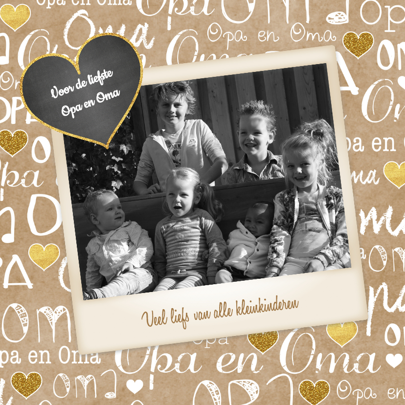 Opa en Oma kraft fotokaart - Opa & Omadag kaarten Opa & Omadag kaarten - Opa en Oma kraft fotokaart