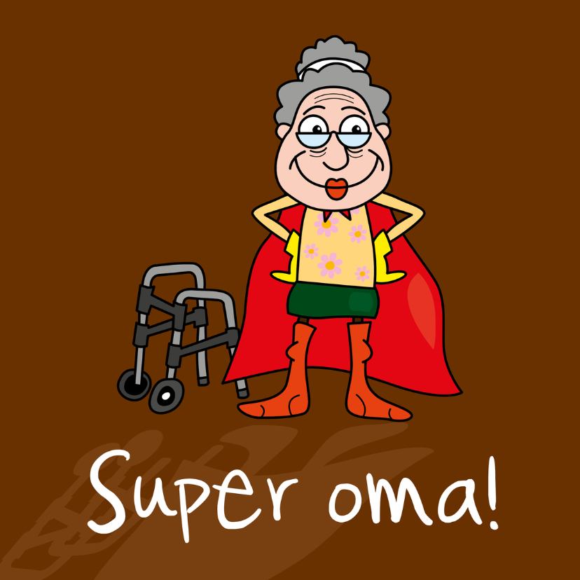 Superoma! - Opa & Omadag kaarten Opa & Omadag kaarten - Superoma!