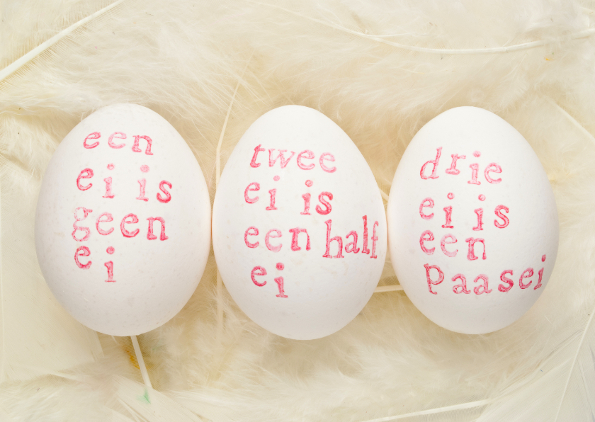Een ei is geen ei - Paaskaarten Paaskaarten - Een ei is geen ei
