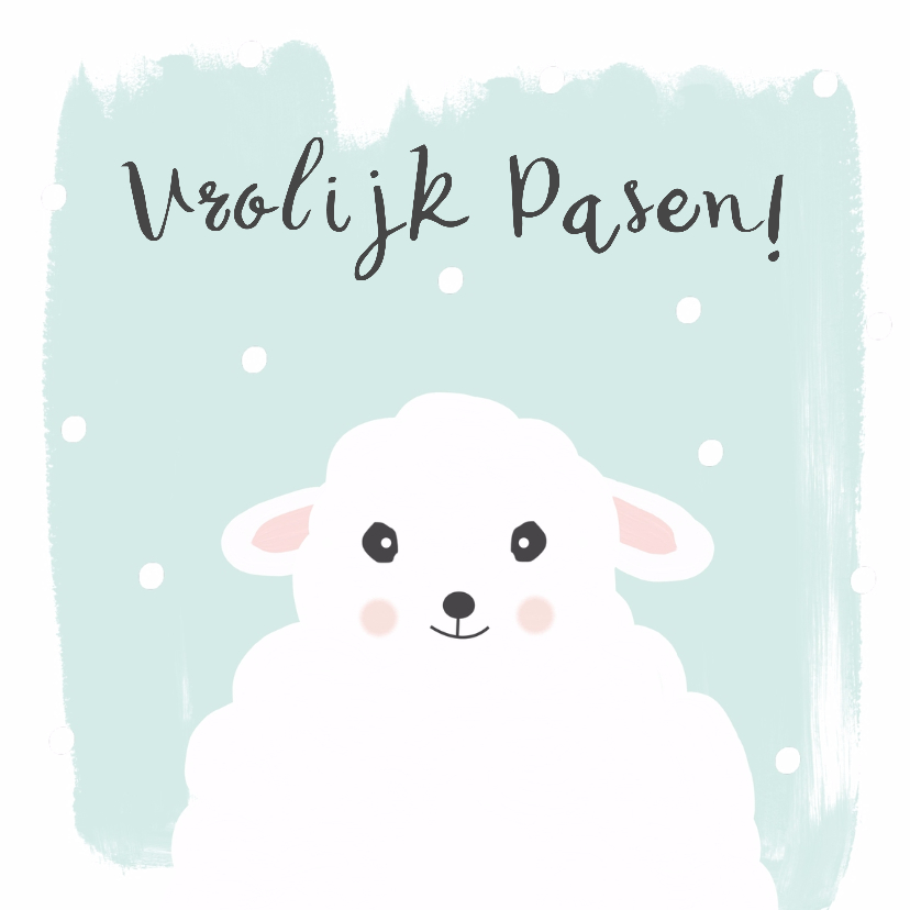 Paaskaarten - Paaskaart Schaap