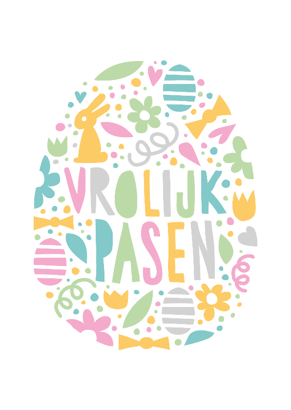 Pasen Bloemen ei - Paaskaarten Paaskaarten - Pasen Bloemen ei