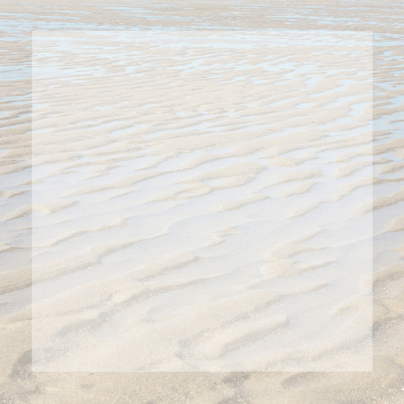 Bedankkaart met strand - Rouwkaarten Rouwkaarten - Bedankkaart met strand