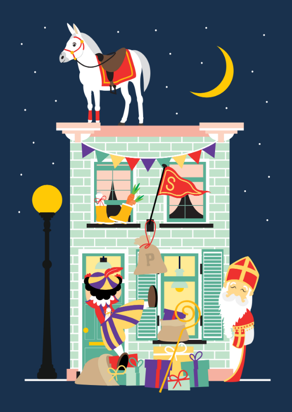 Sinterklaaskaarten - Sint en Piet komen bij je langs!