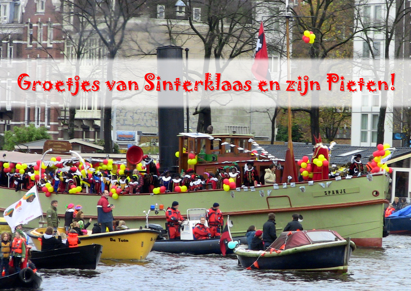 Sinterklaas Amsterdam intocht - Sinterklaaskaarten Sinterklaaskaarten - Sinterklaas Amsterdam intocht