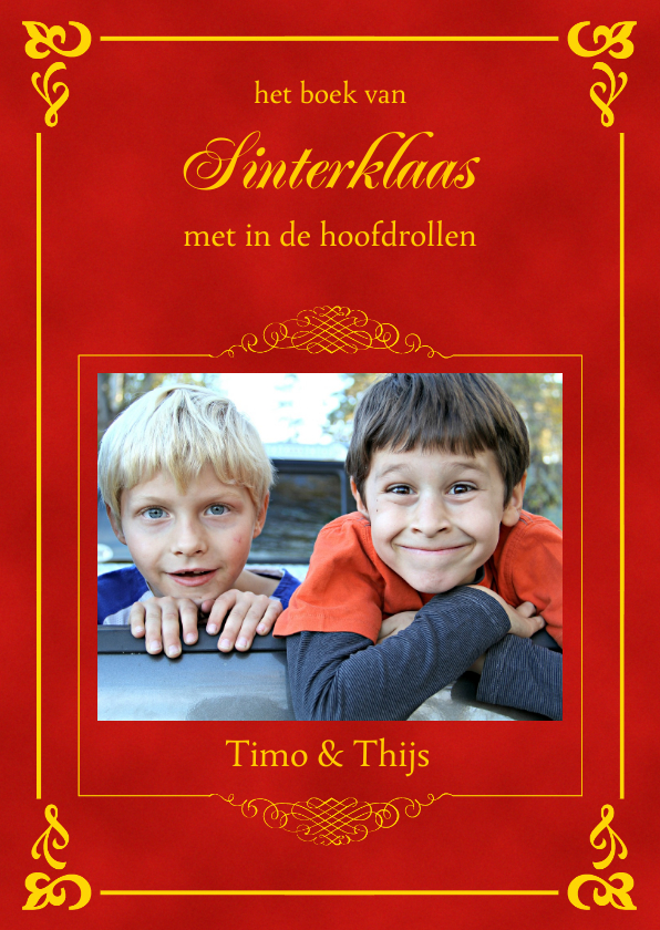 Sinterklaas boek met eigen foto - Sinterklaaskaarten Sinterklaaskaarten - Sinterklaas boek met eigen foto
