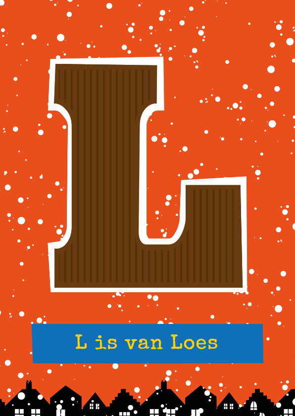 Sinterklaaskaarten - Sinterklaaskaart choco L