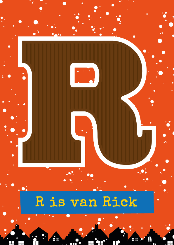 Sinterklaaskaarten - Sinterklaaskaart choco R