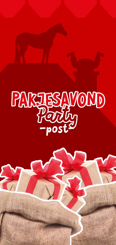 Sinterklaaskaart het dak op - Sinterklaaskaarten Sinterklaaskaarten - Sinterklaaskaart het dak op