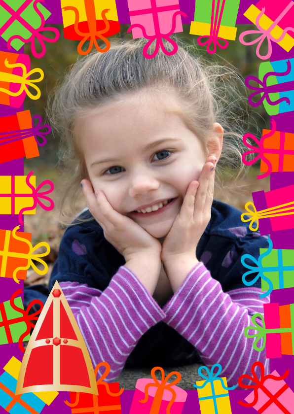 Sinterklaaskaart met foto - Sinterklaaskaarten Sinterklaaskaarten - Sinterklaaskaart met foto